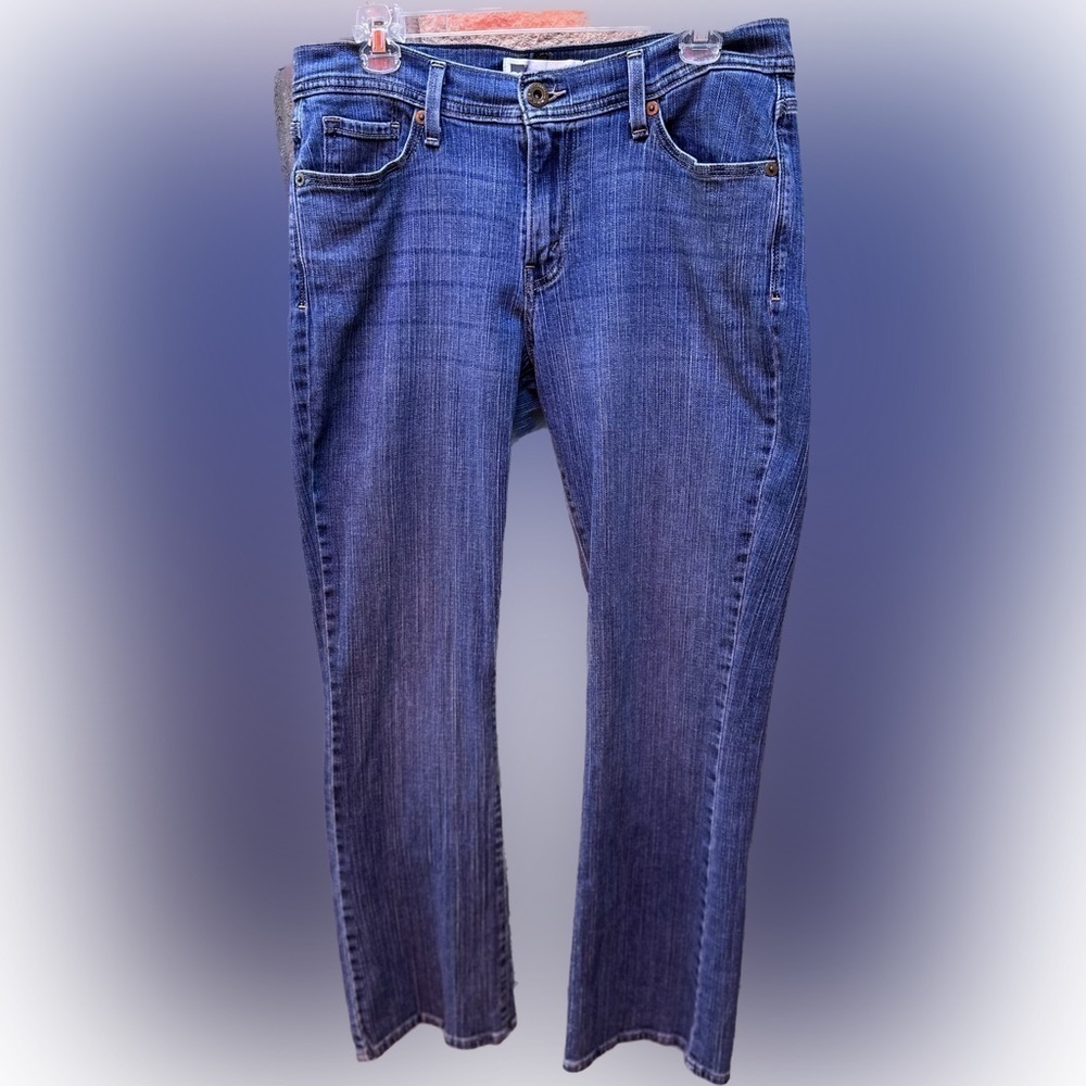 LEVI’s 529 Bootcut Denim Jeans Curvy Mid Rise Medium Wash Sz 12 Preloved Shape